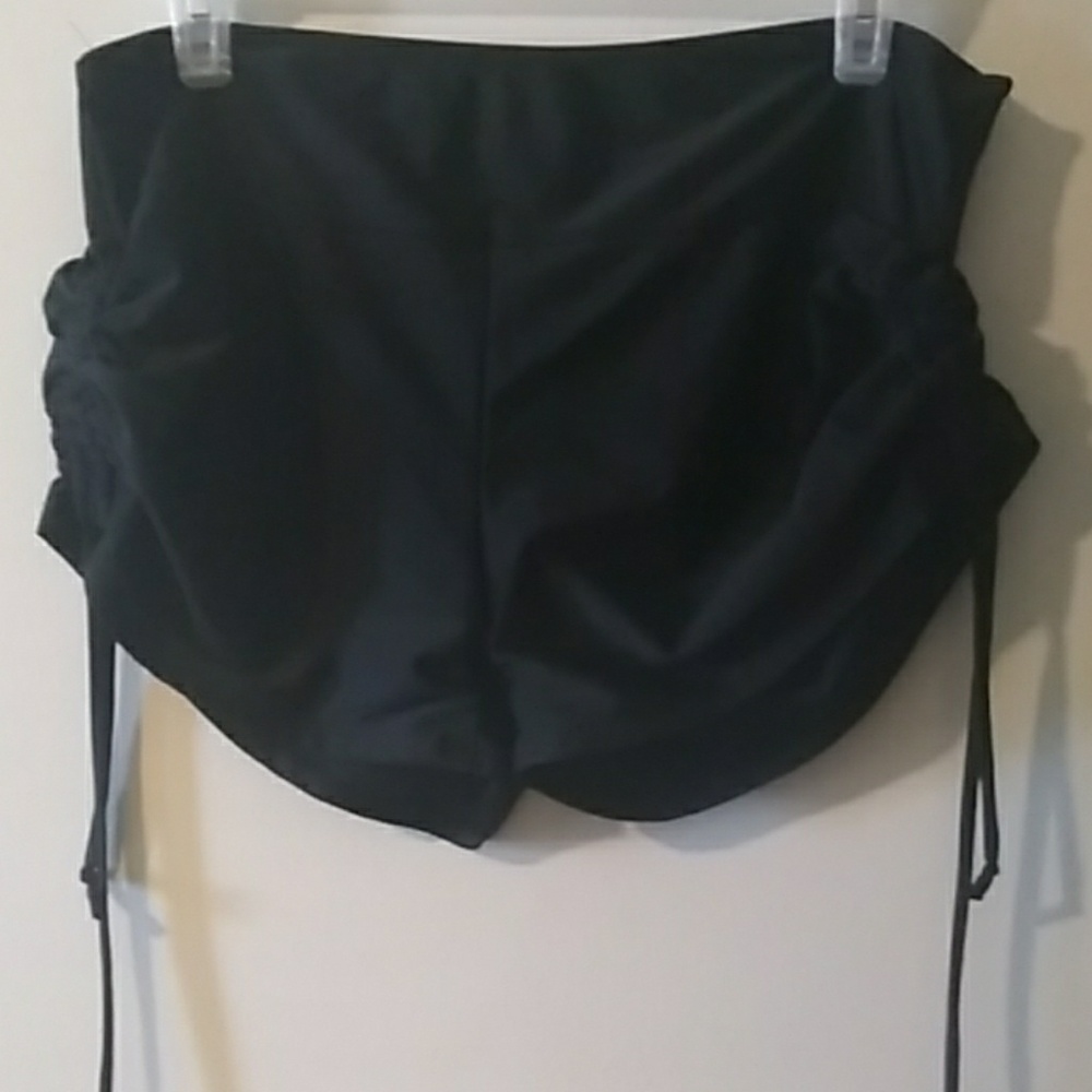 Bathing suit boy short bottoms w/side cinch